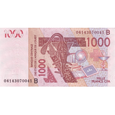 P215Bb Benin - 1000 Francs Year 2004